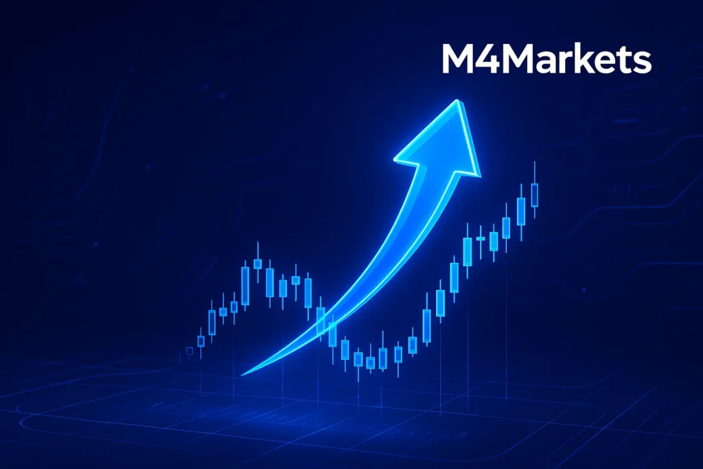 기술적 차트에서 나타나는 상승 화살표를 통해 RSI 지표의 전략적 중요성과 예측력을 나타내는 이미지.
