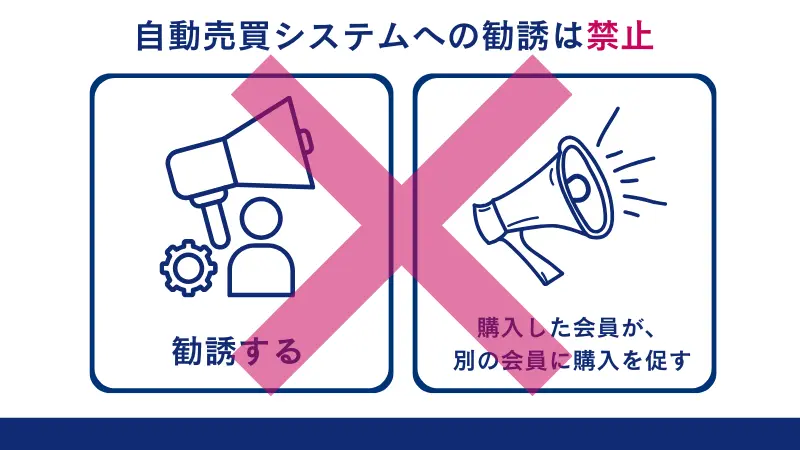 自動売買システムへの勧誘は禁止
