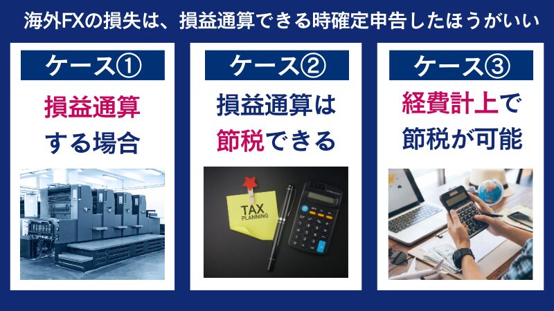 海外FXの損失が損益通算できないものは国内FXの利益など