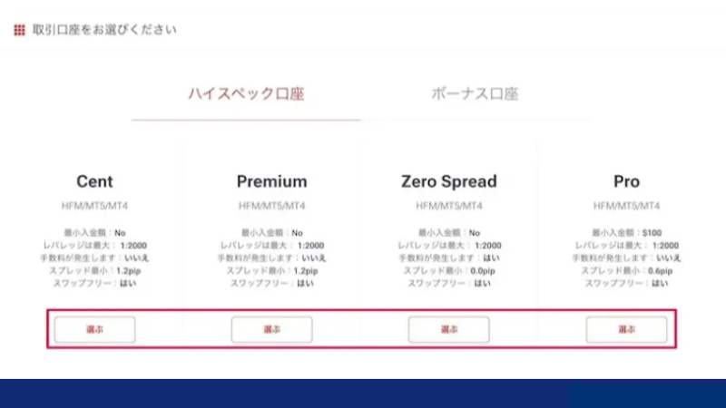 HFMの複数口座の開設方法について紹介している画像②