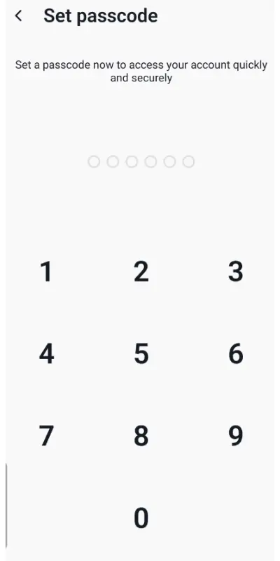 「Sign in」をタップ