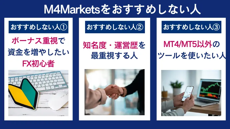 M4Marketsをおすすめしない人