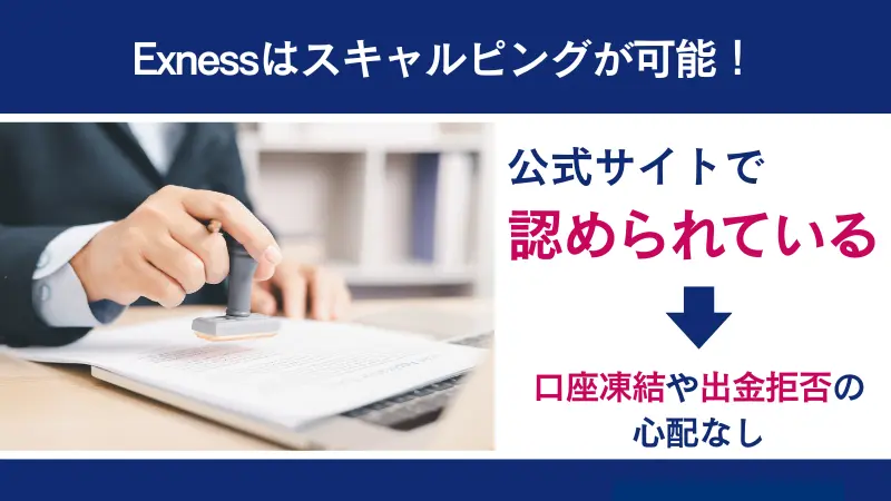 Exness(エクスネス)でスキャルピングは認められている